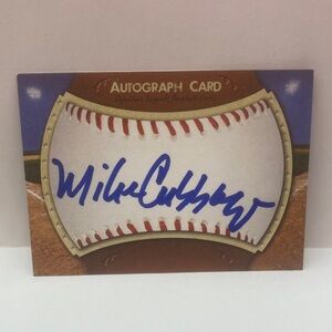 Mike Cubbage Mets In Person Autograph (062)